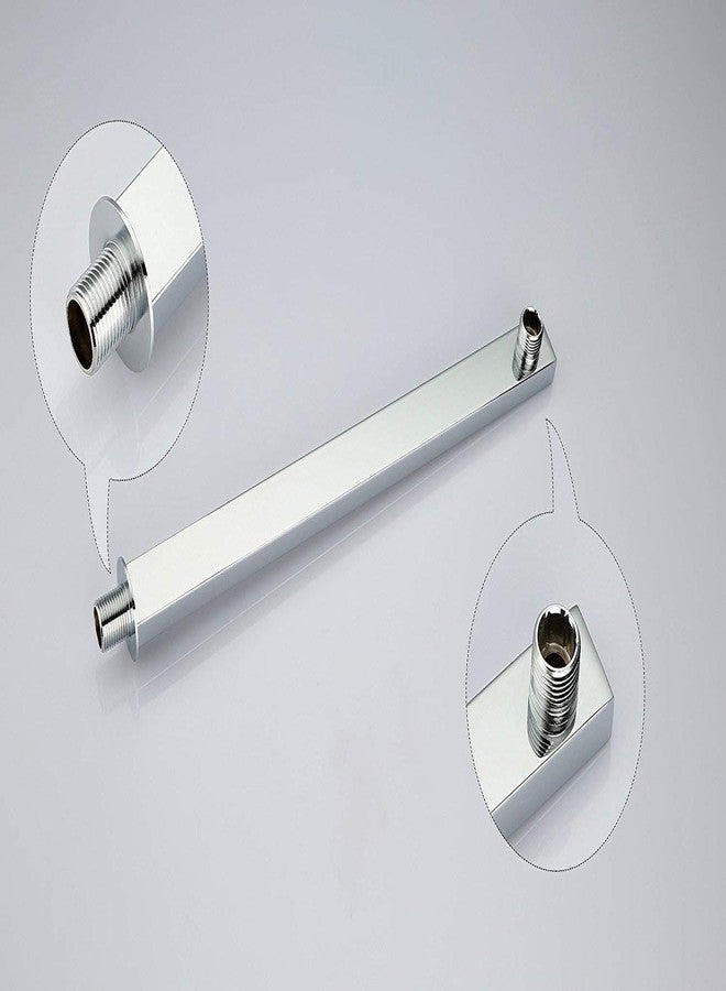 SB SMART BATH Rectangular Stainless Steel Shower Arm With Chrome Finish (Silver) (24 Inch) - Image 3